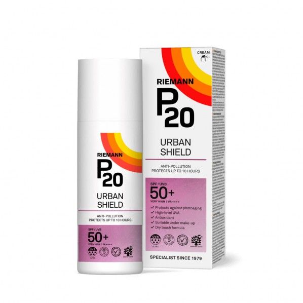P20 Protetor Solar Urban Shield Face SPF 50+ 50 gr