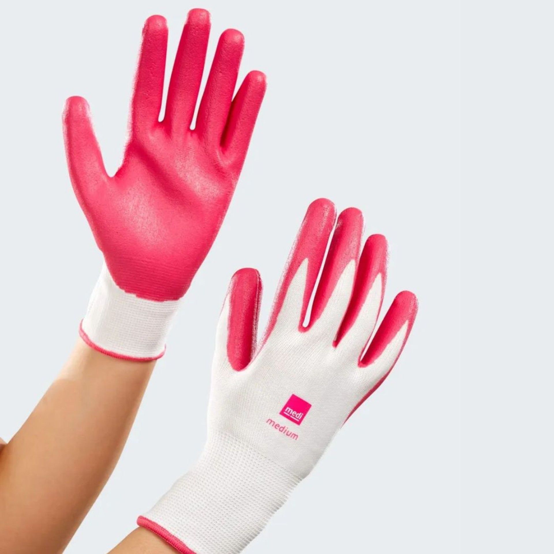 Medi Luvas Têxteis com Látex