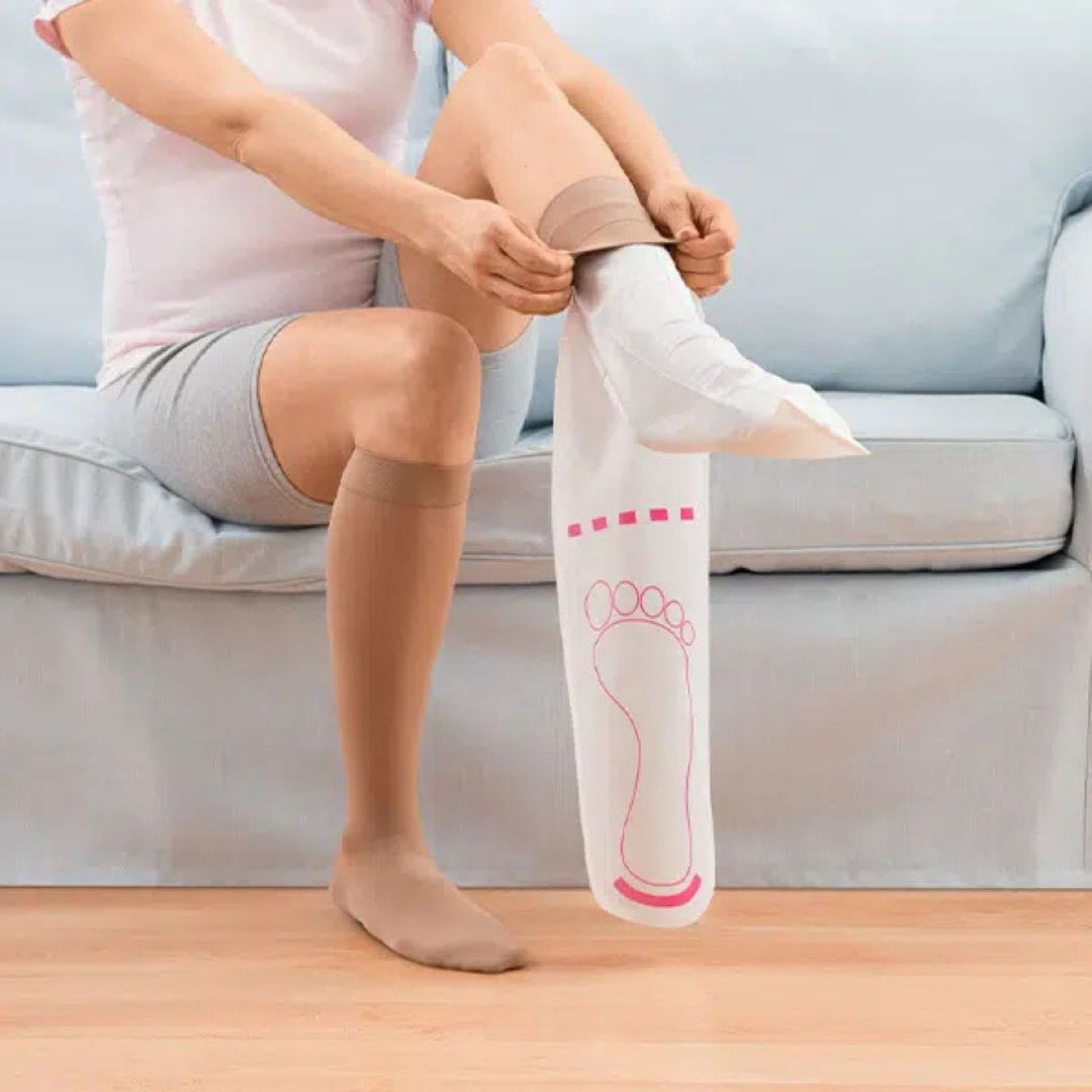 Medi 2em1 Auxiliar para Calçar e Descalçar Meias de Compressão