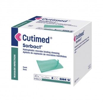 Cutimed Sorbact Gaze 4 x 6 cm - 5 unidadest