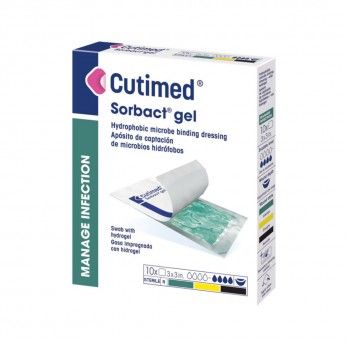 Cutimed Sorbact Gel | 7,5 x 7,5 cm - 10 unidadest