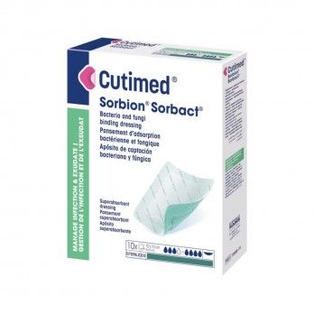 Cutimed Sorbion Sorbact  10 x 10 cm - 10 unidadest