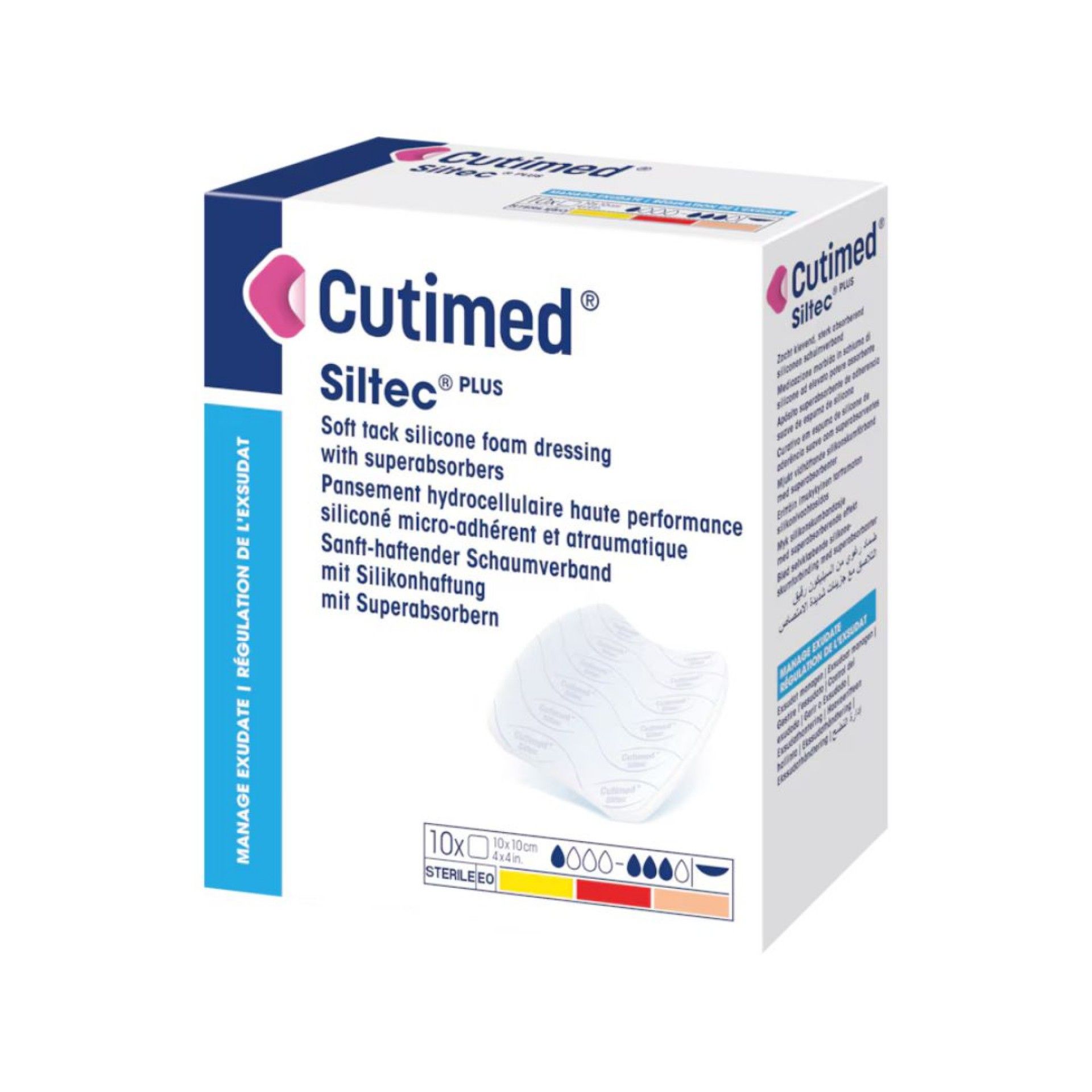 Cutimed Siltec Plus 10 x 20 cm - 10 unidades