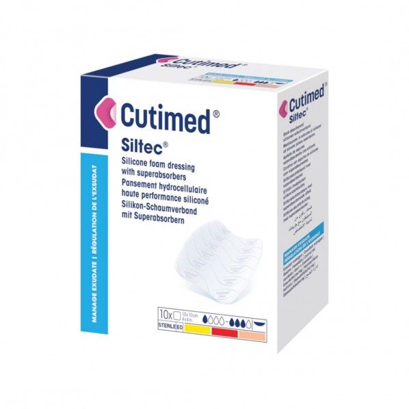 Cutimed Siltec 10 x 10 cm - 10 unidades