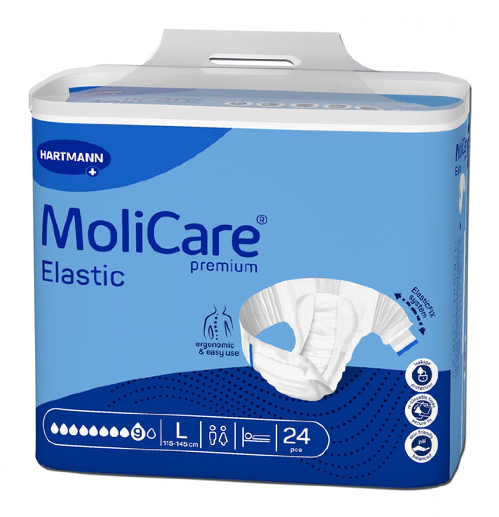 Molicare Premium Elastic 9G Sc.24 L