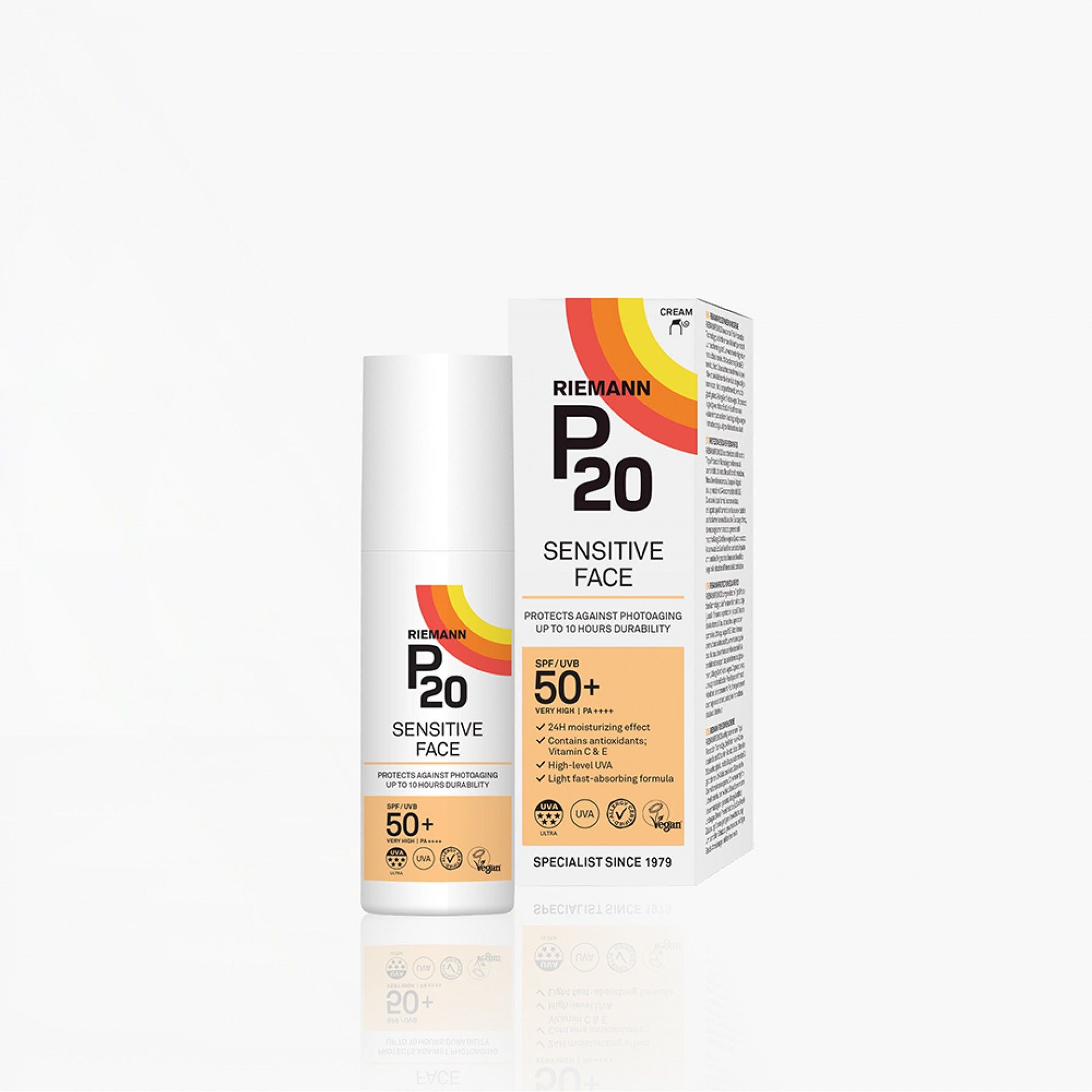 P20 Protetor Solar Sensitive Facial SPF50+ | 50 gramas